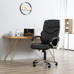 High Back Faux Leather Office Chair | Black