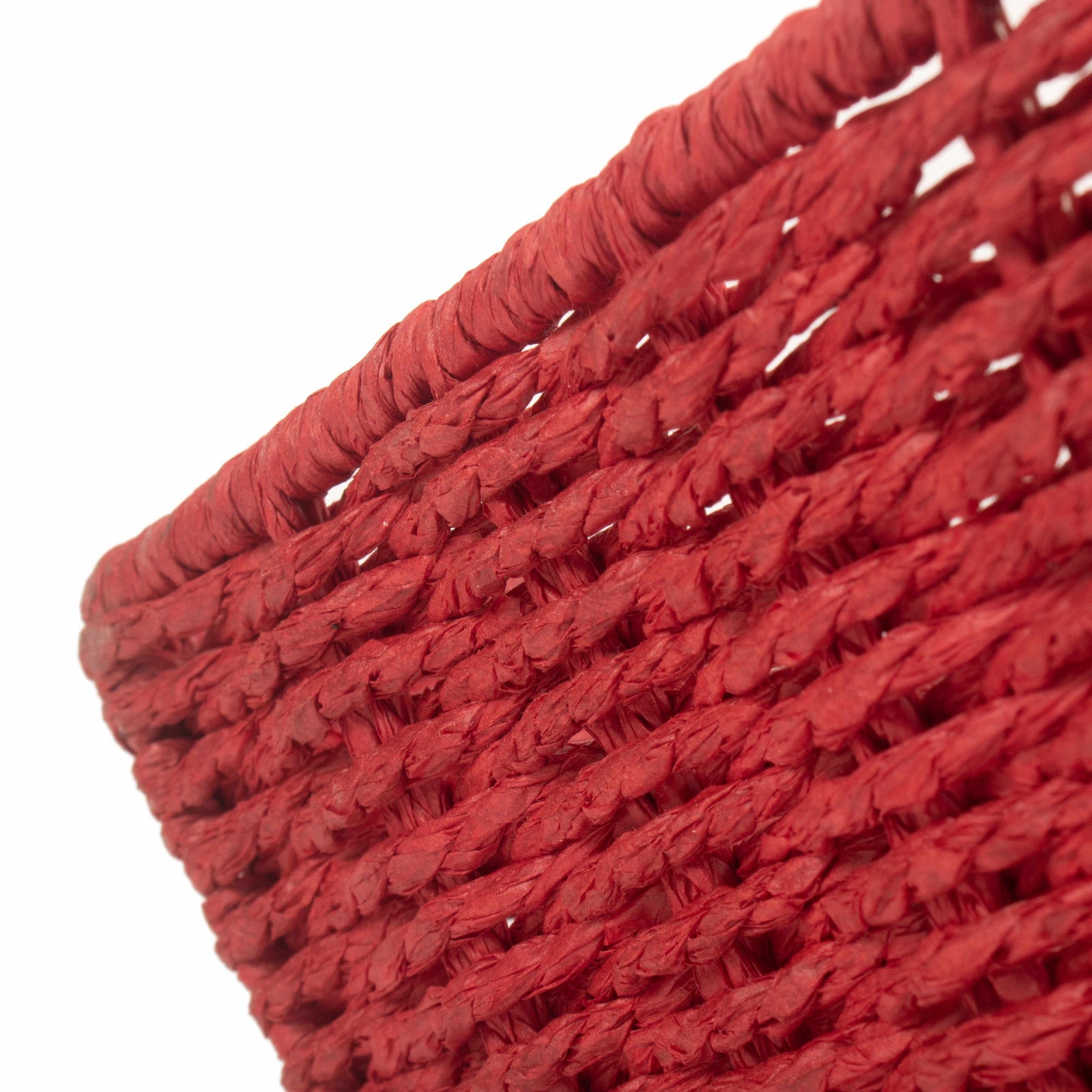 Red Paper Rope Tray | Large | Red