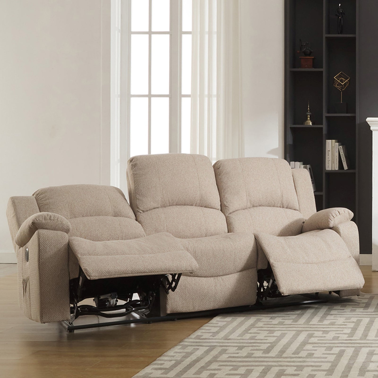 Marldon 3 Seat Electric Reclining Sofa | 3 | Beige