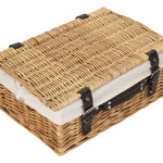 Wicker 36cm Picnic Basket | White