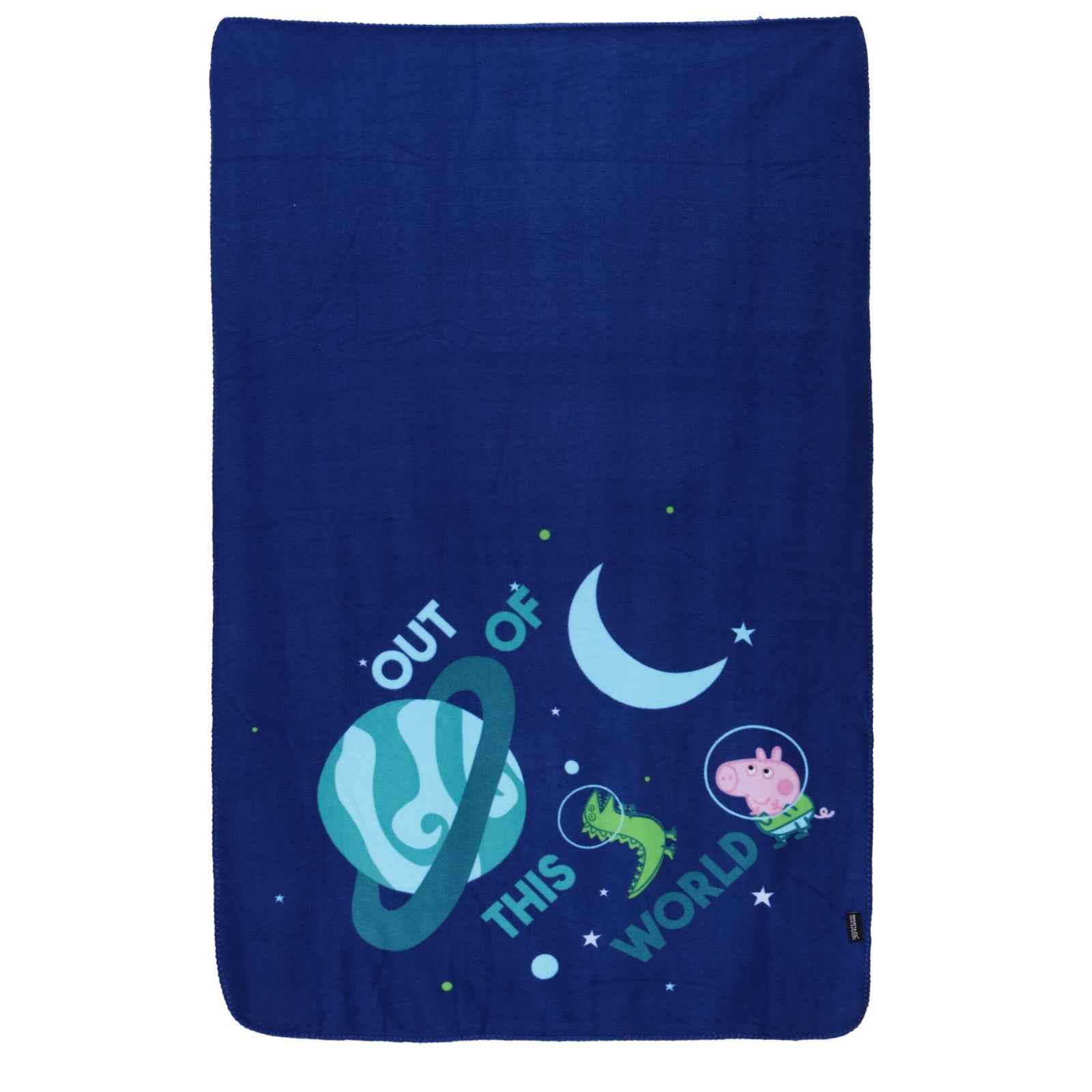 Planet Fleece Peppa Pig Blanket | Single | Blue