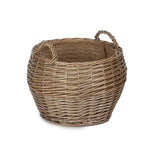 Wicker Antique Wash Stumpy Basket | Small | Brown