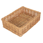 Wicker Straight Sided Rectangular Tray | Large | Brown