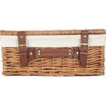 Wicker 35cm Light Steamed Picnic Basket | White