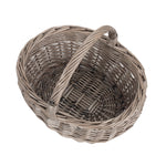 Antique Wash Bathroom Shopping Basket | Small