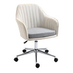 Linen Office Chair Swivel Beige