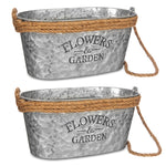 Hanging Metal Small Planter - 2 Pack