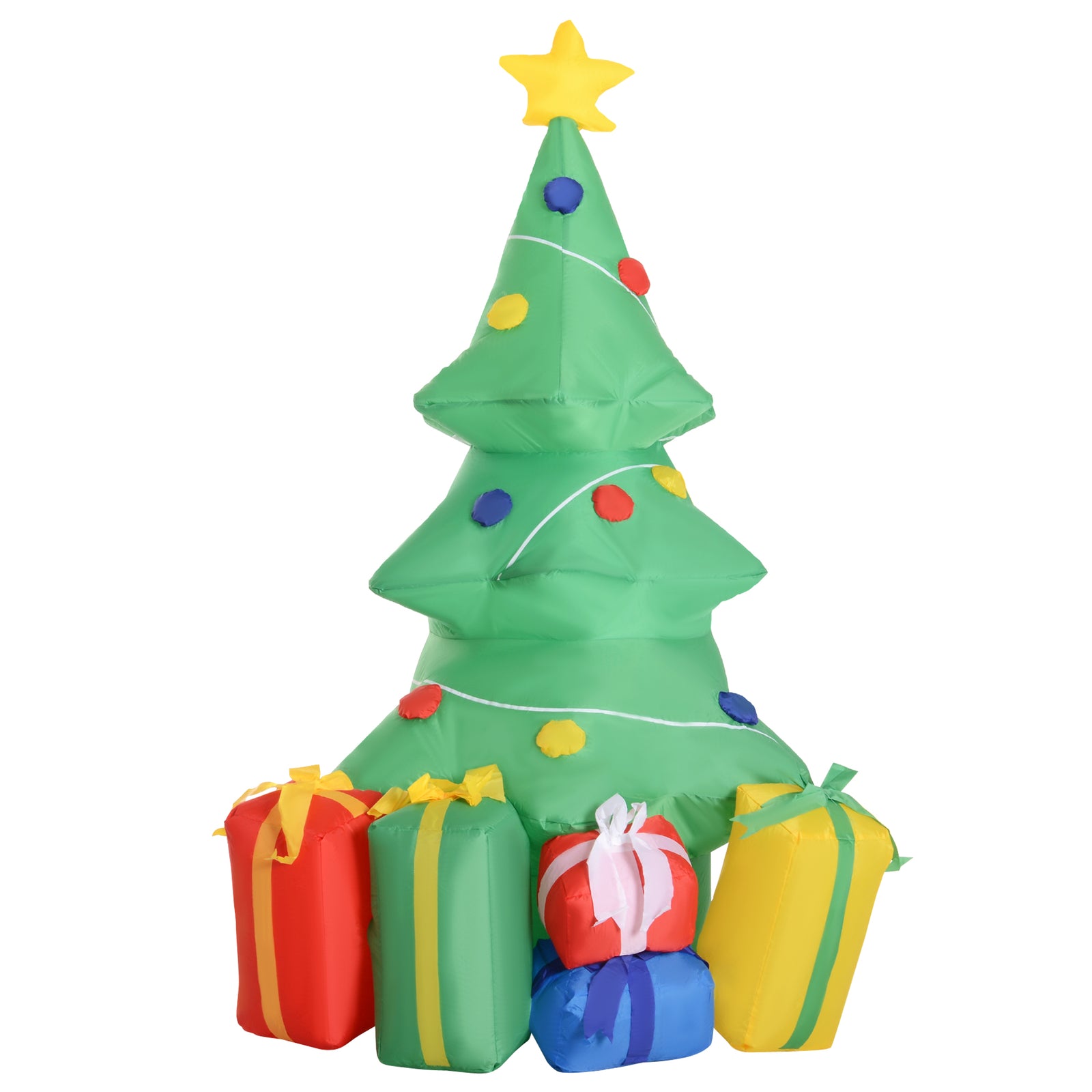 5ft Inflatable Christmas Tree Xmas Airblown Holiday Decor