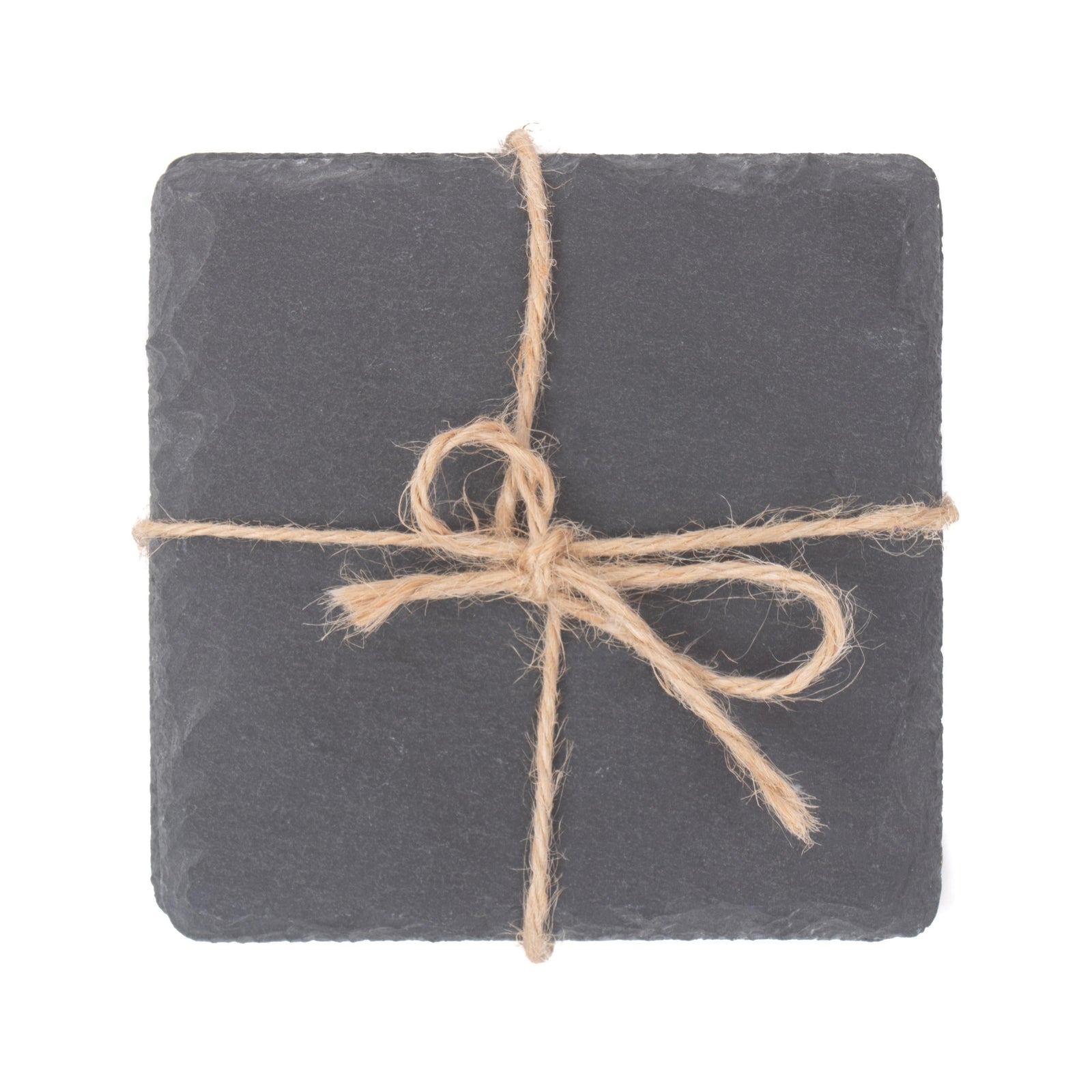 Red Hamper Slate Drinks Square Slate Coaster Set 4