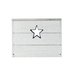 Wooden Vintage Effect Star Cut Out Box | Small