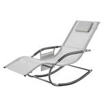 Gravity Rocking Sun Lounger - Grey