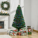 4/5ft Pre-lit Optic Christmas Tree Holiday Decor | 5ft | Green