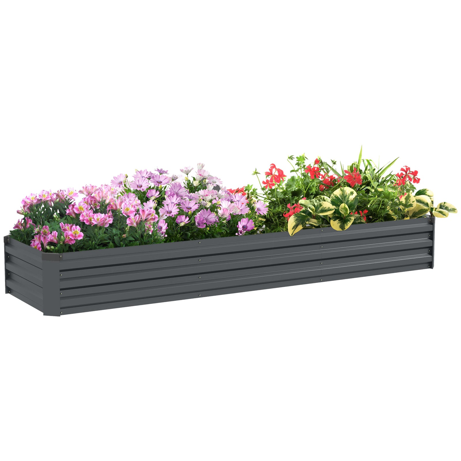 Galvanized Raised Garden Bed 240x60cm