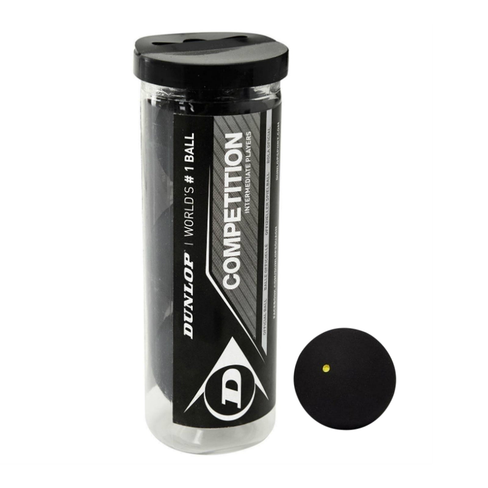 Competition Squash Balls (pack Of 3) | One Size | Black