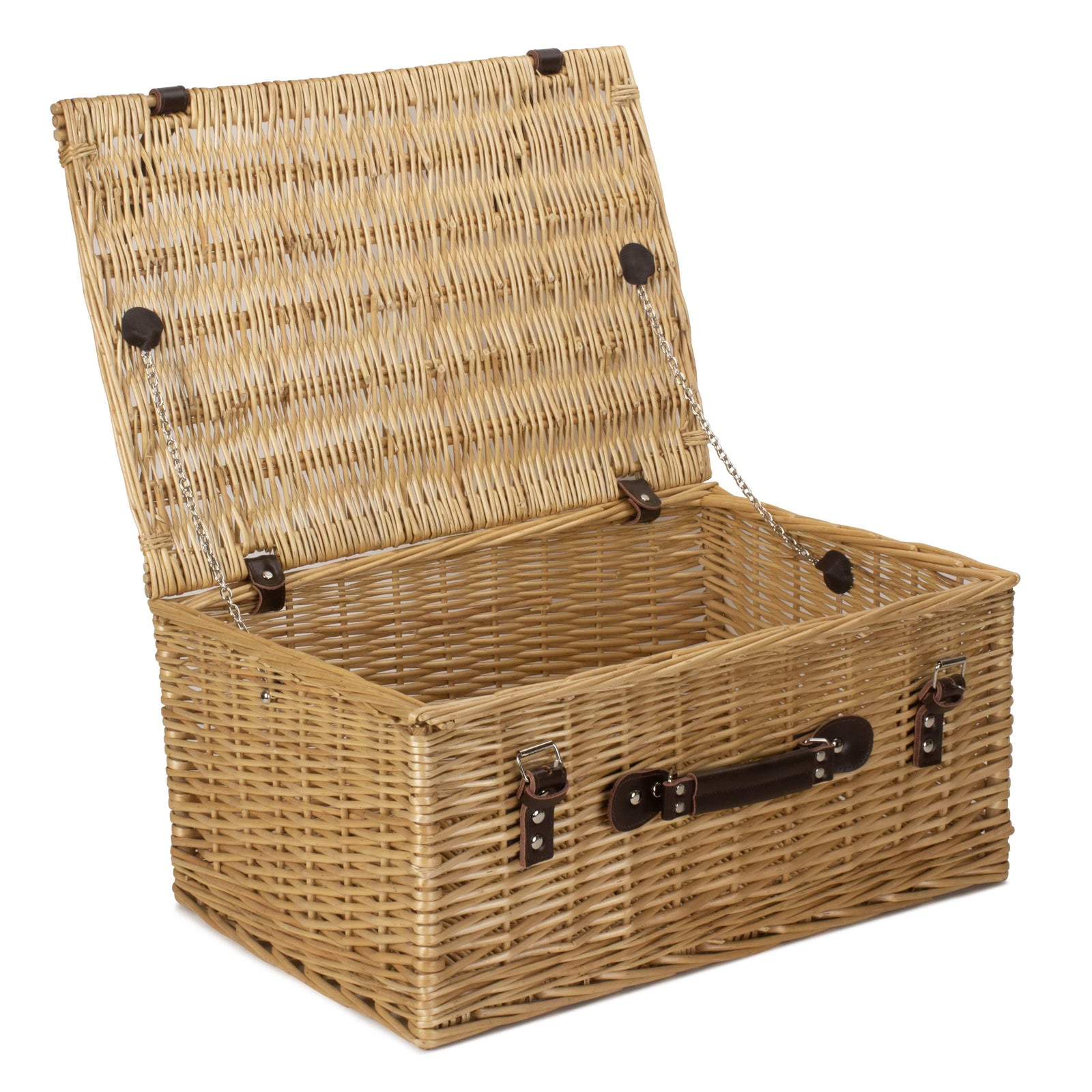 Wicker Buff 51cm Picnic Basket | Brown