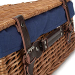 Wicker 46cm Double Steamed Picnic Basket | Blue