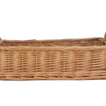 Red Hamper Wicker Rectangular Display Basket