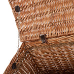 Wicker 60cm Double Steamed Rope Handled Trunk | Brown