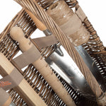 Wicker Garden Basket Antique Wash Deluxe Trug Tool Basket | Small