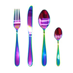 Cutlery Sets Rainbow Ss Light Spoon Fork 32 Piece Set