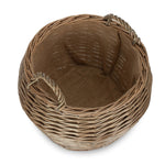 Red Hamper Wicker Antique Wash Stumpy Basket