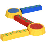 5 Pcs Kids Stepping Stones Balance Beam W/ Non-slip Surface And Bottom