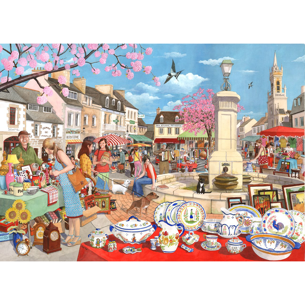 French Market, 1000 Piece Jigsaw Puzzle