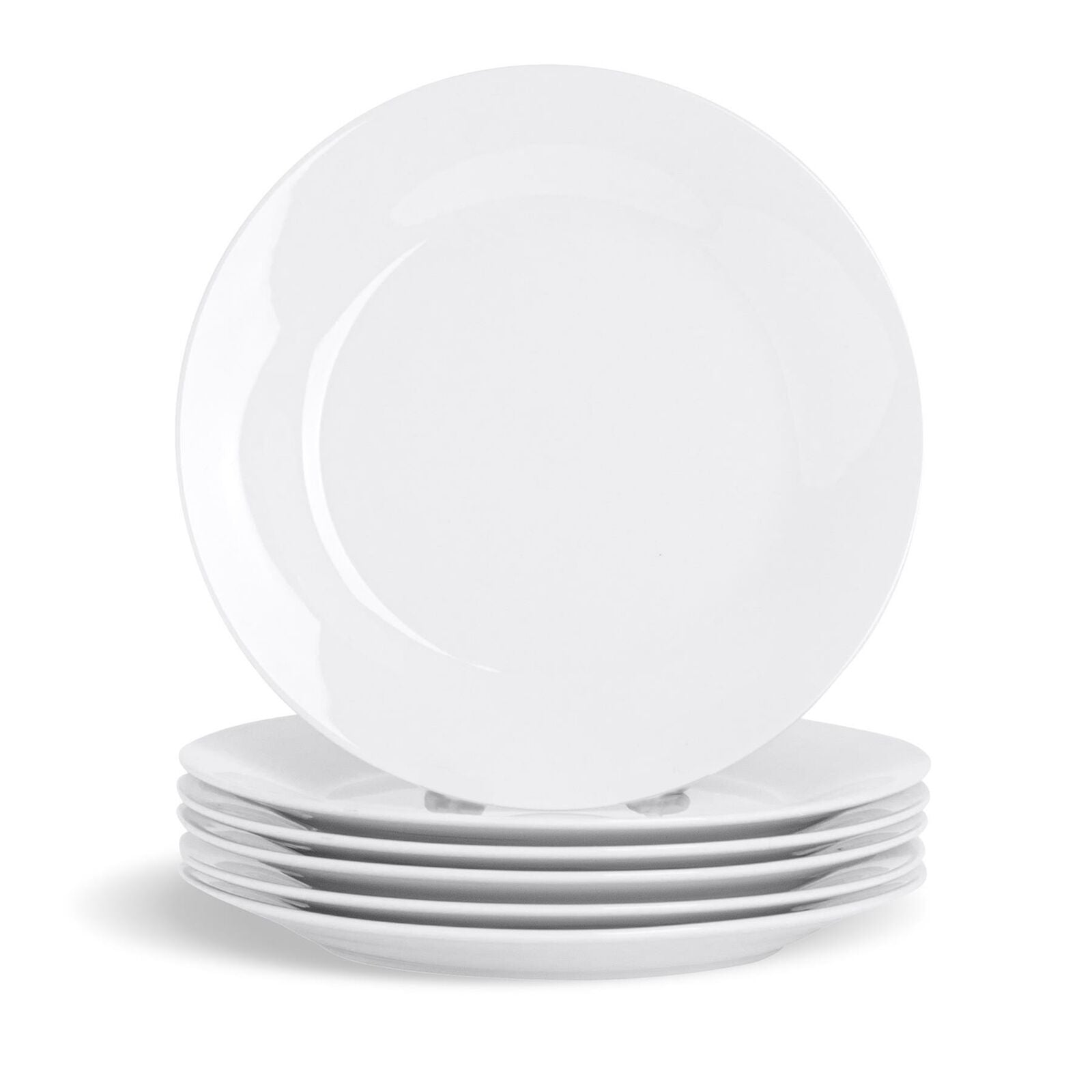 Dinner Set 18 Pc Rim White Porcelain Dinnerware Plates Bowls