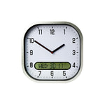 High Contrast Wall Clock, Day Date Display, (30cm)