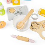 Wooden Baking Cookies Set, With Scales, Mixing Bowl And More