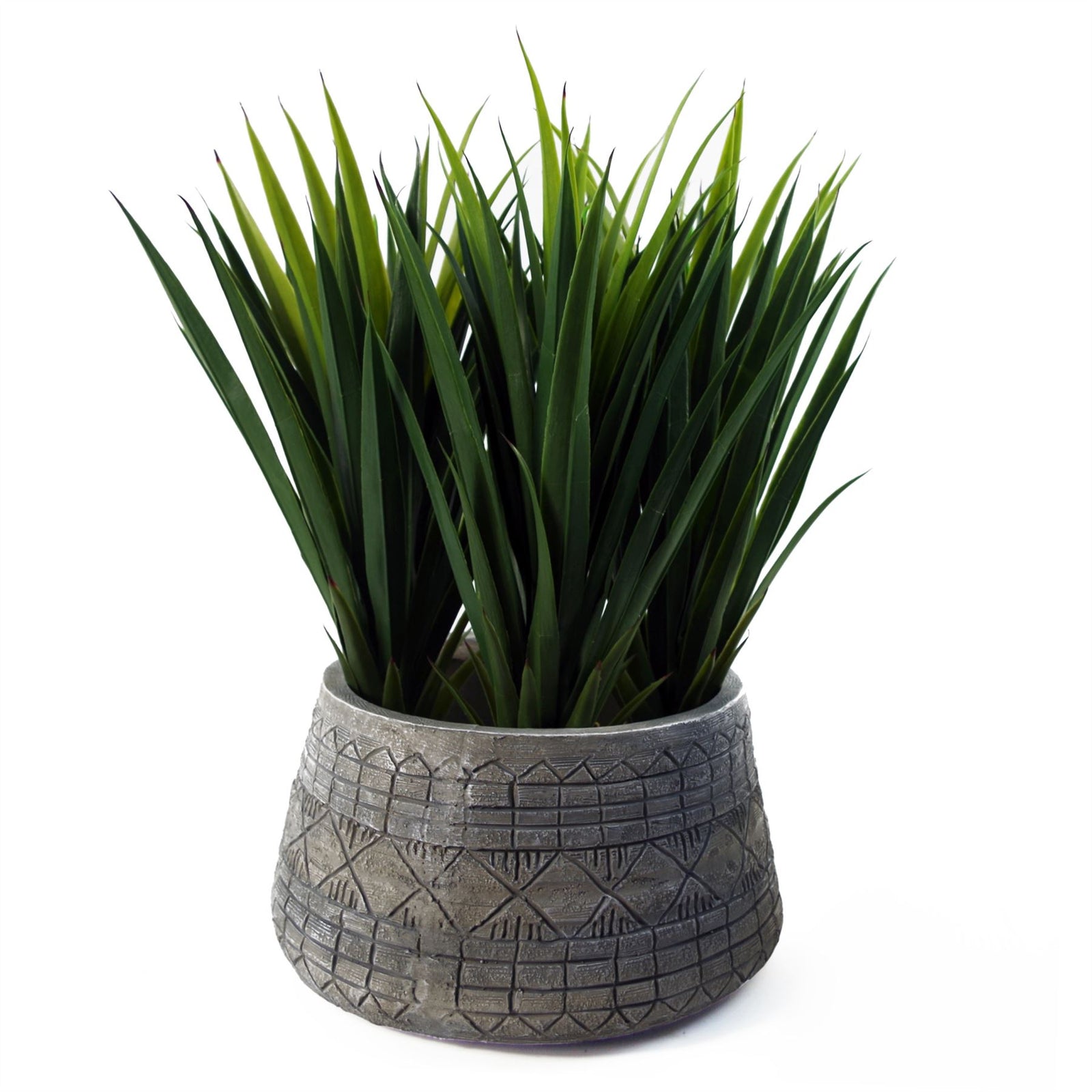 Large Composite Embossed Planter