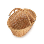 Wicker Shopping Basket With Swing Handle | Brown