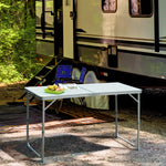 4ft Aluminium Portable Folding Camping Picnic Table Outdoor