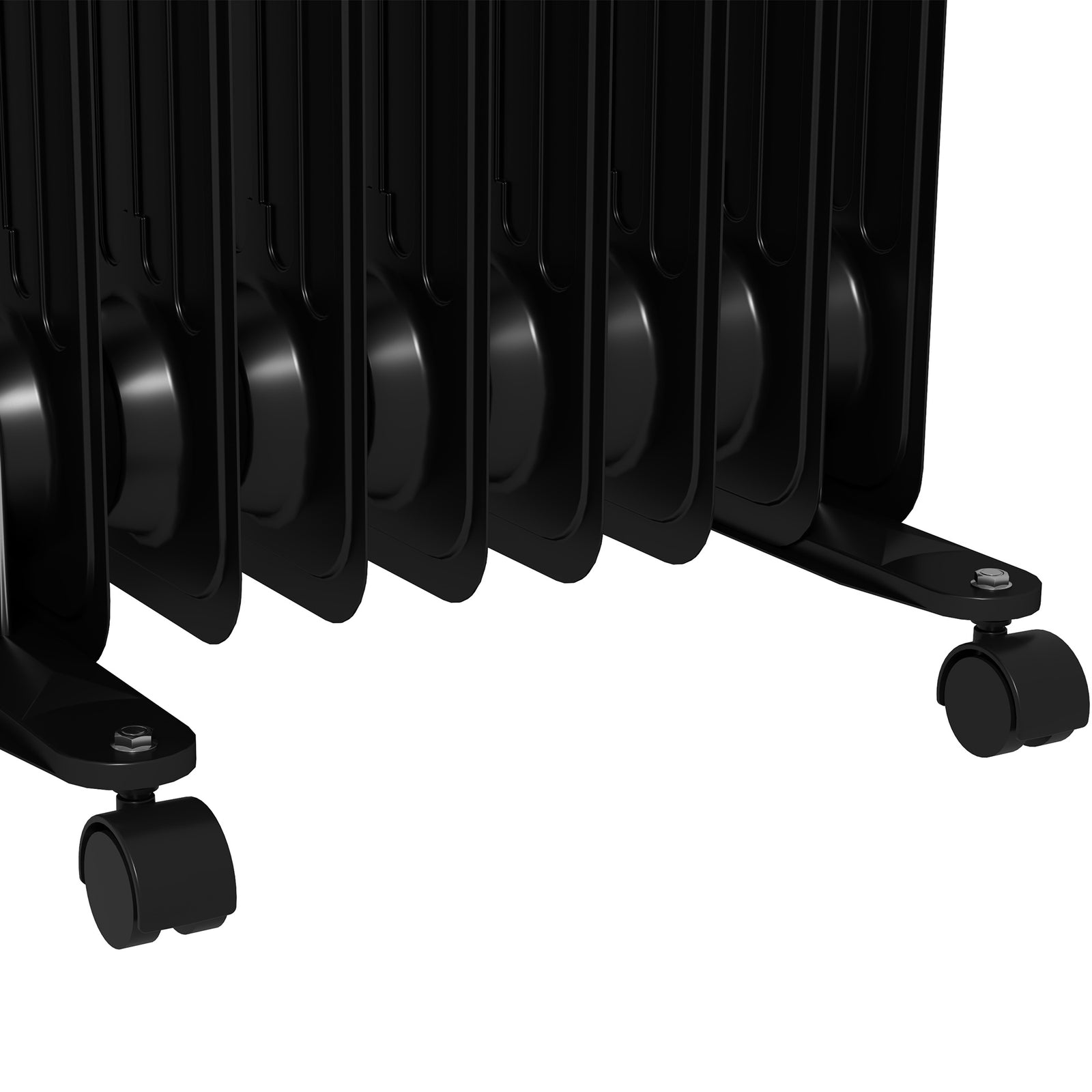 7/9fin Oil Filled Heater Radiator For Home 1.5/2kw | Medium | Black