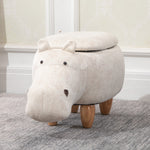 Hippo Storage Stool, Kids Decorative Footrest