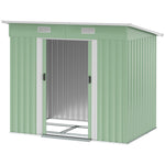 7 X 4ft Outdoor Garden Storage Shed For Backyard Patio | Light Green