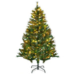 5/6ft Pre-lit Spruce Tree, Holiday Décor, Stand | 5ft | Green