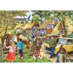 Horses & Hounds, Big 500 Piece Jigsaw Puzzle