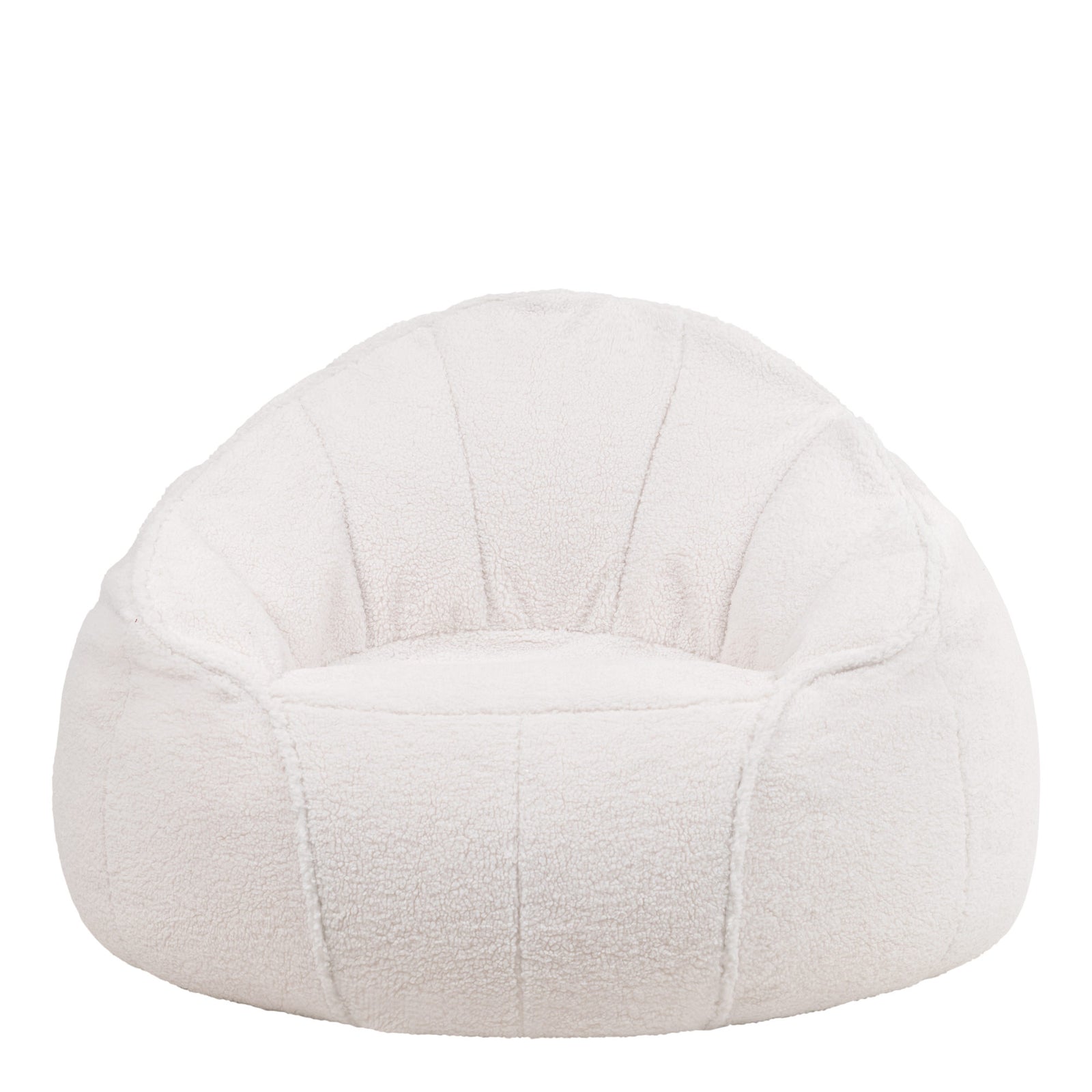 Sherpa Riviera Bean Bag Chair | White