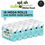 Splesh Culina Premium Kitchen Towel 3 Ply Ultra Absorbent 18 Rolls