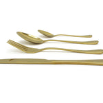 Cutlery Sets Stainless Steel Gold Spoon Fork Simple 32pc Set