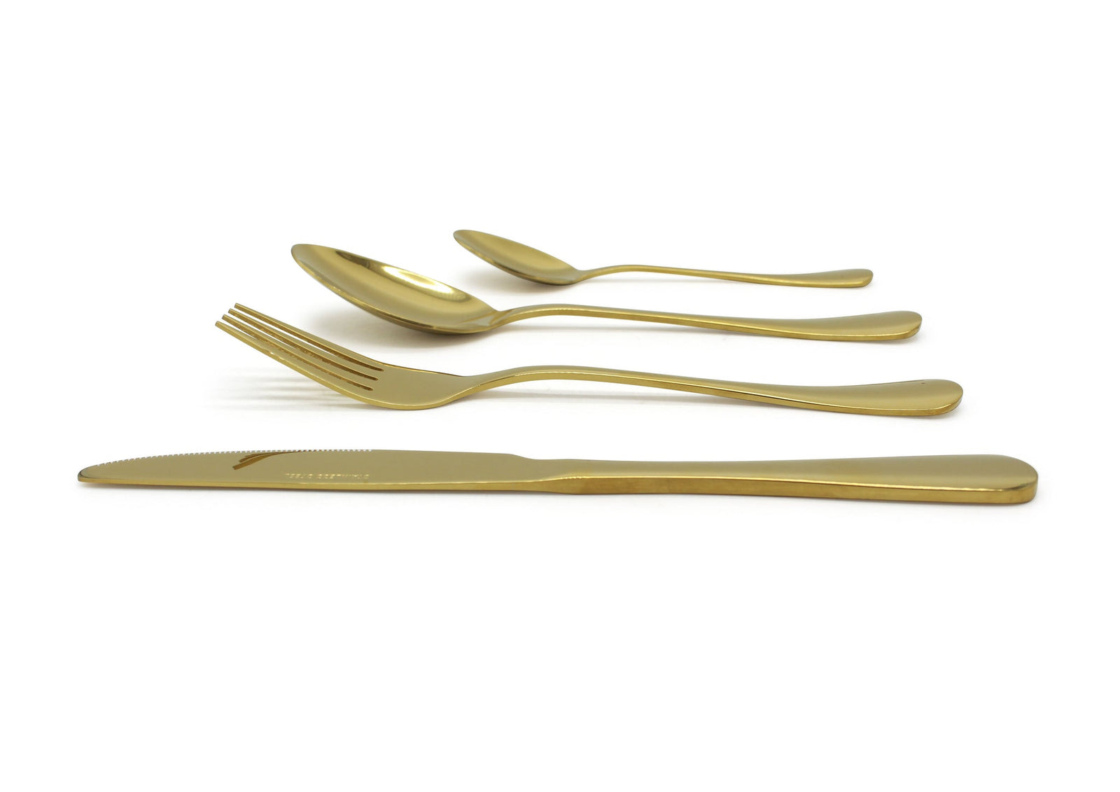 Cutlery Sets Stainless Steel Gold Spoon Fork Simple 32pc Set