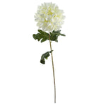 Pack Of 6 X 75cm Extra Large Reflex Chrysanthemum - White