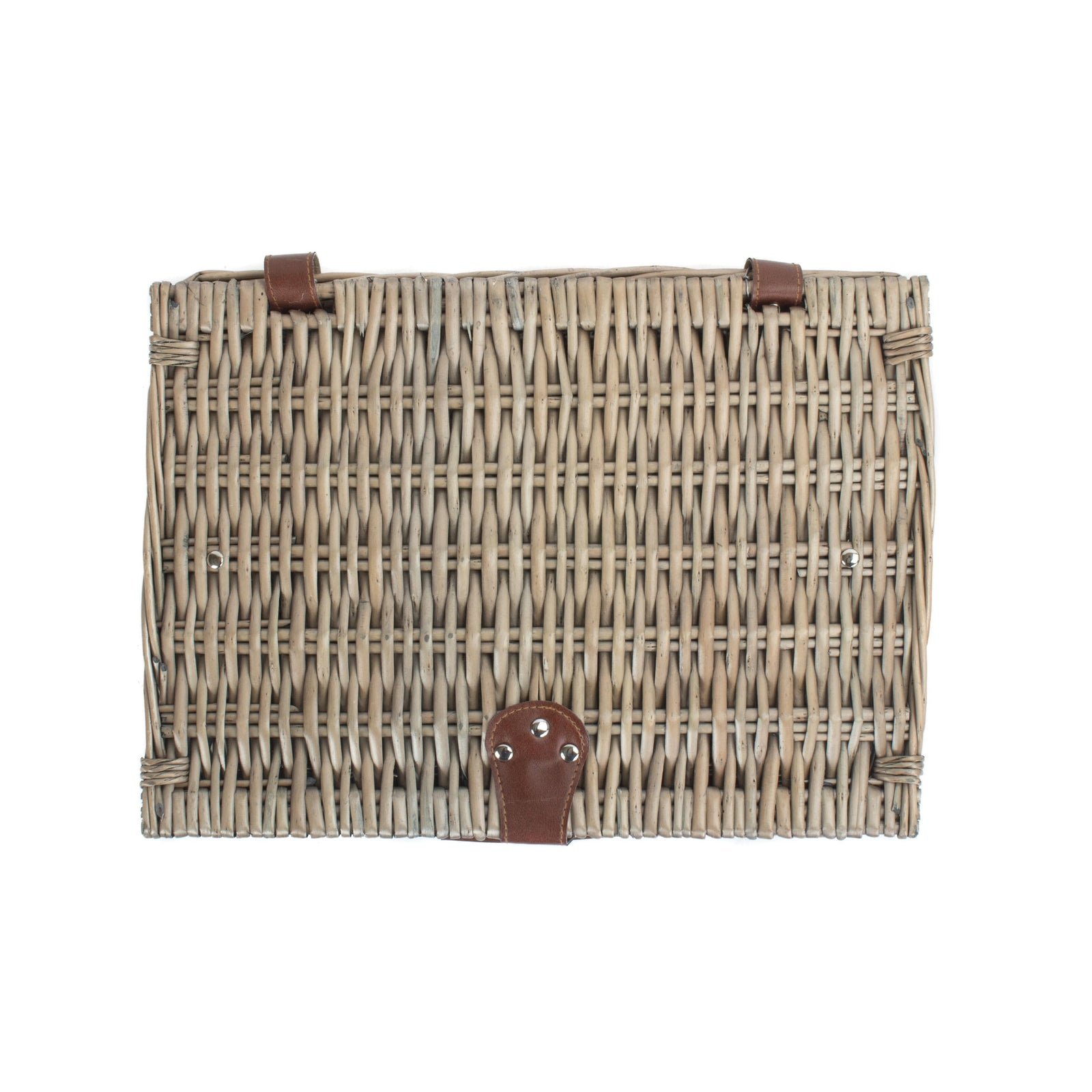 Wicker Antique Wash 40cm Split Willow Picnic Basket