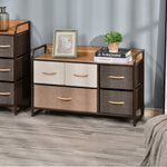 Drawer Dresser Tower Unit Clothes Storage Organizer Wood Top