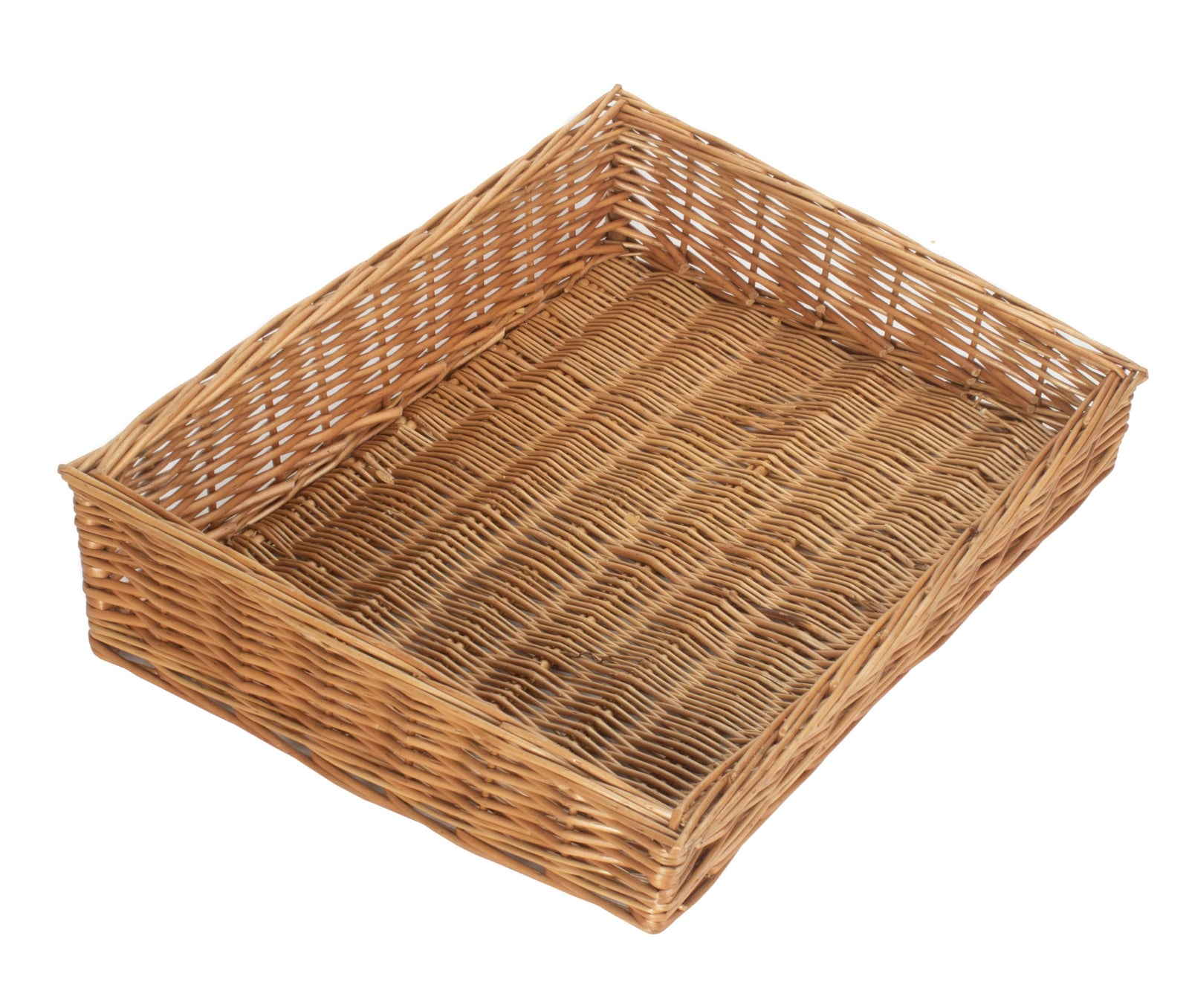 Wicker Flat Display Tray | Large | Brown