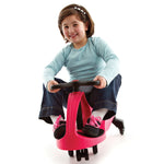 Unique Self Propelled Kids Ride On Toy, Wiggle Car - Pink