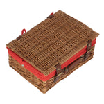 Wicker 35cm Light Steamed Picnic Basket | Red