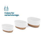 Tulla Seagrass Basket Set - Ecru