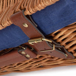 Wicker 35cm Light Steamed Picnic Basket | Blue